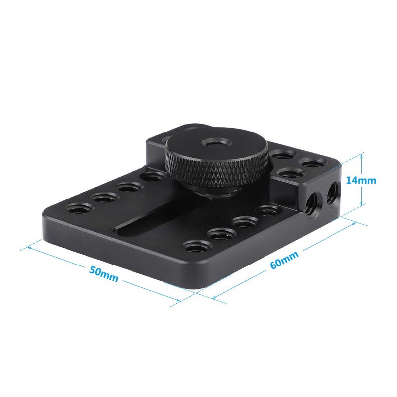 CAMVATE Quick Release Top Cheese Plate with Shoe Mount for DSLR Camera Cage - 2290 - Image 2
